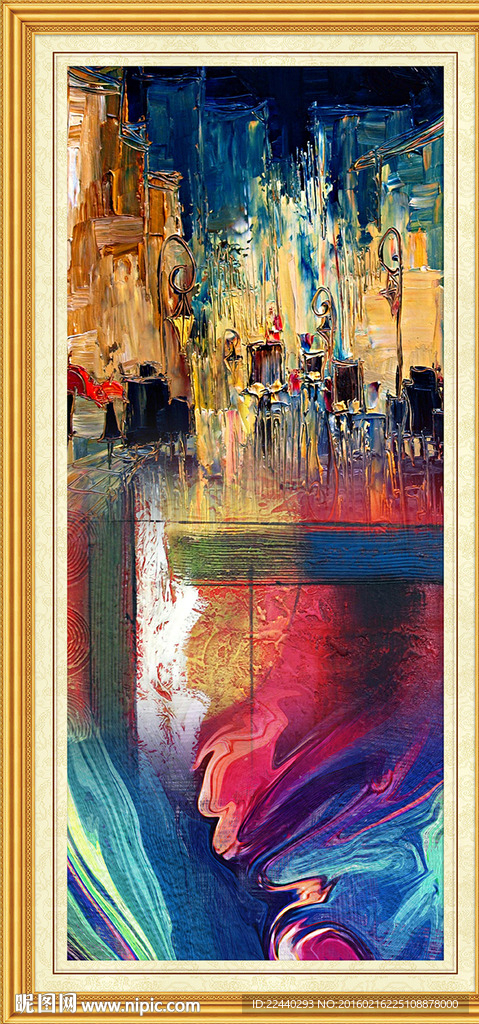 抽象油画