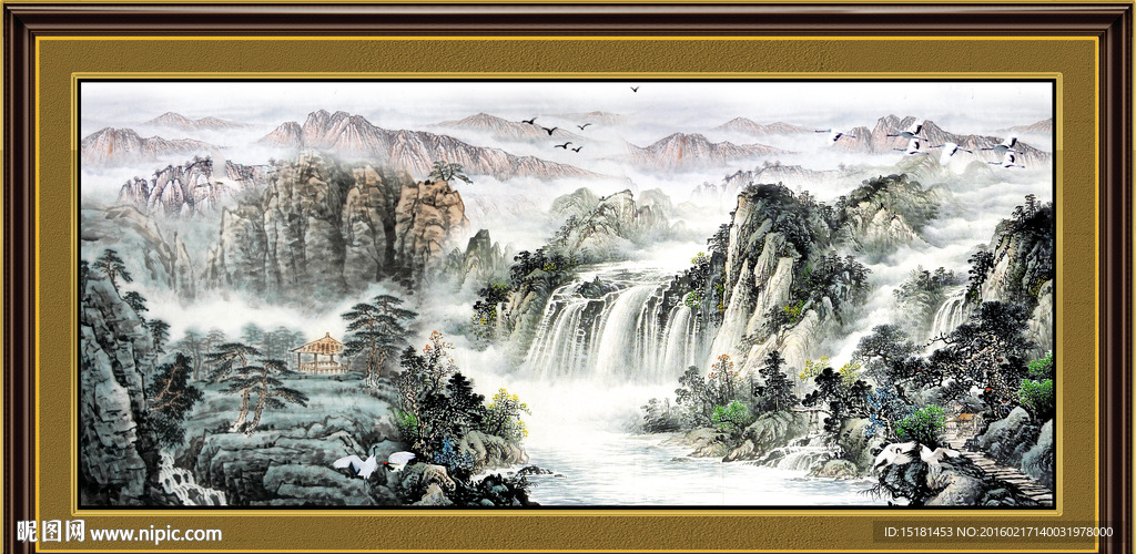 巨幅山水