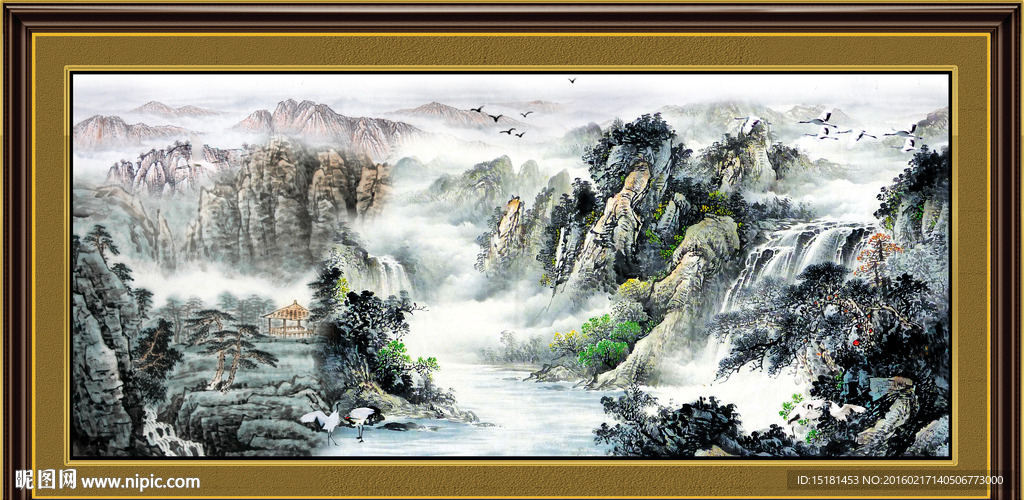 巨幅山水画