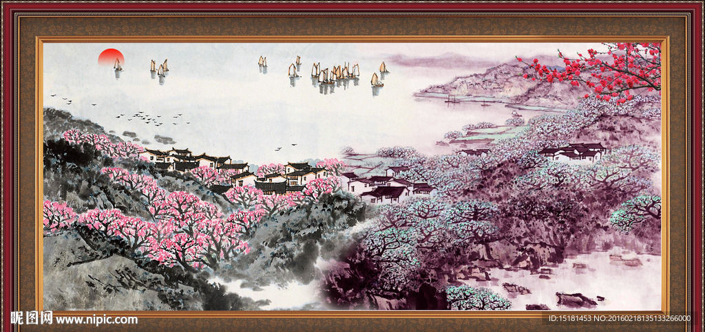 巨幅山水画