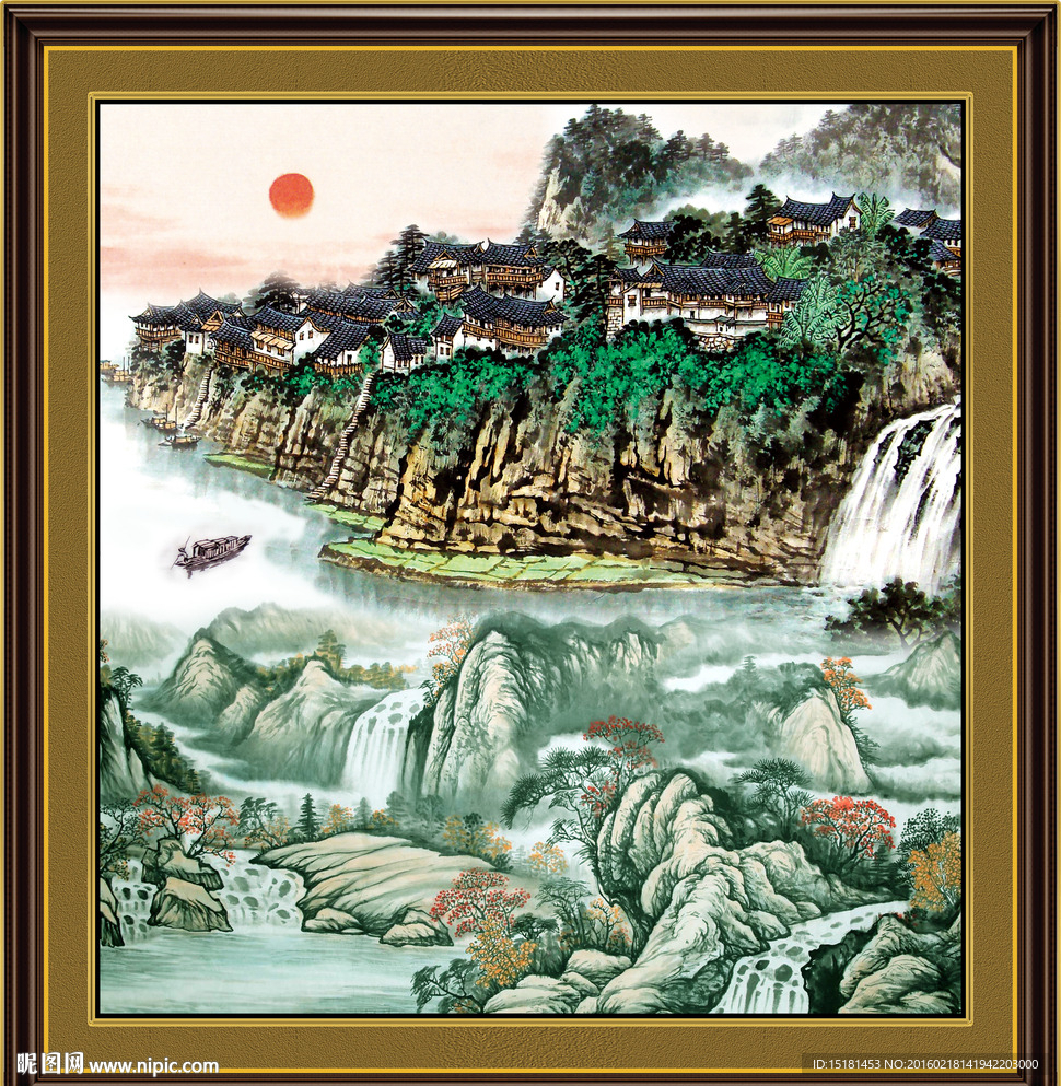 巨幅山水画
