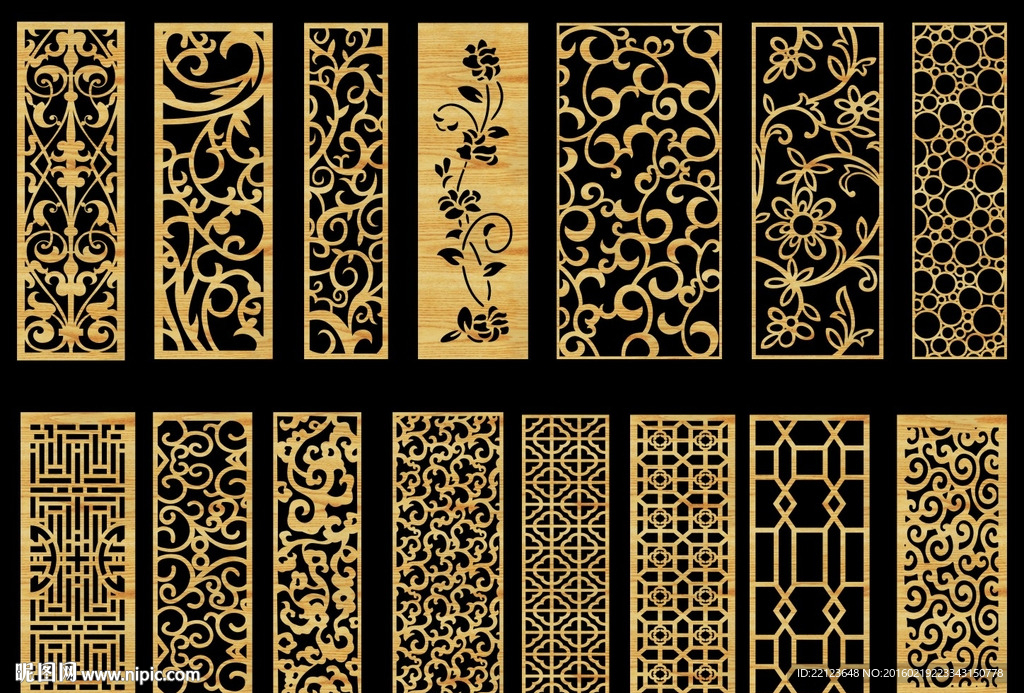 镂空雕花