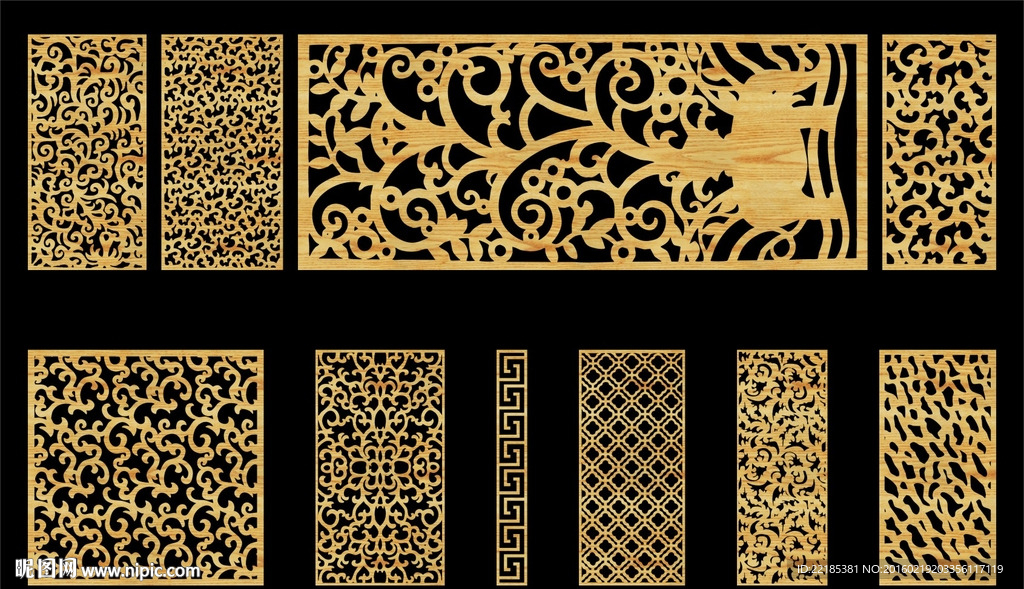 镂空雕花