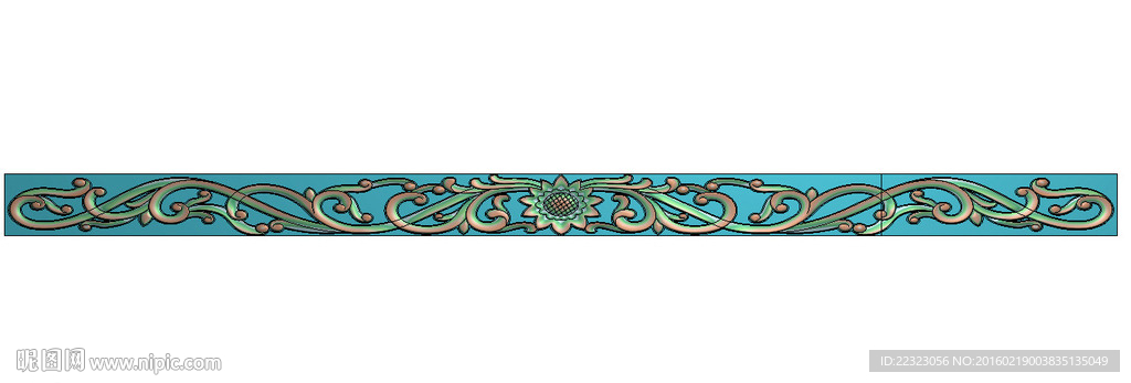 欧式长洋花门花贴花精雕灰度浮雕