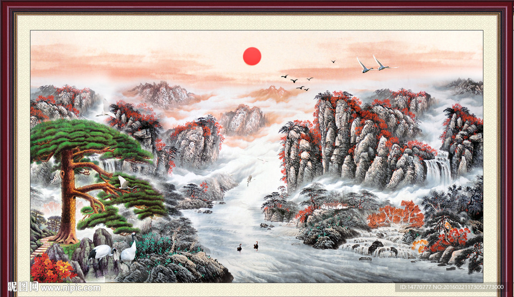 巨幅山水画