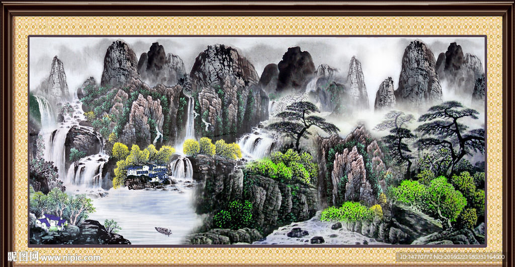 巨幅山水画