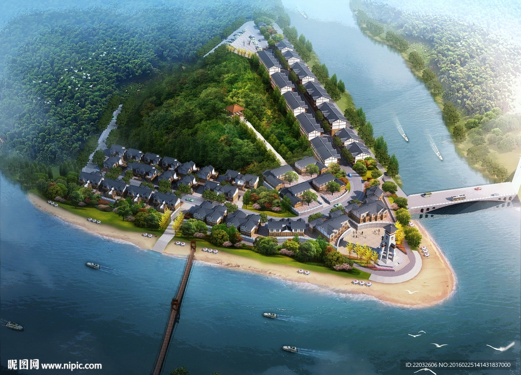 公建海景效果图