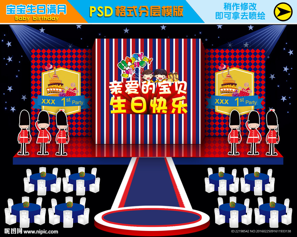 儿童生日 满月 周岁 百日宴