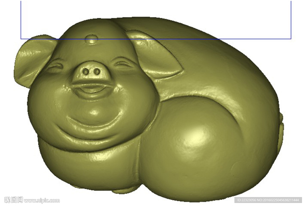 招财猪四轴圆雕三维3D立体雕刻