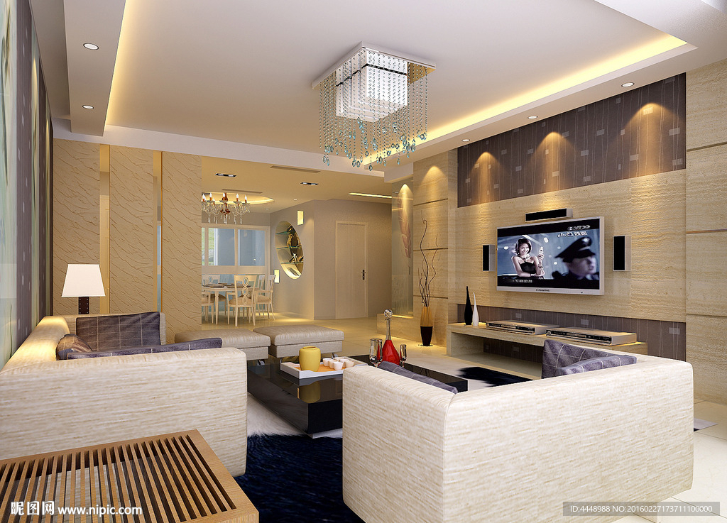 客厅电视背景墙效果图