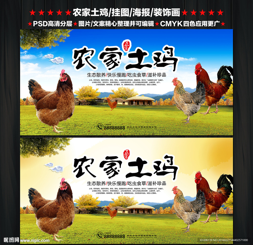 农家土鸡海报