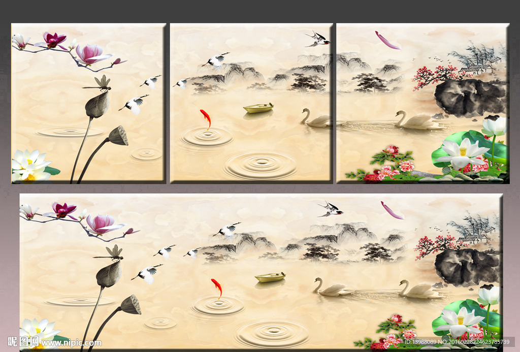 无框画 山水