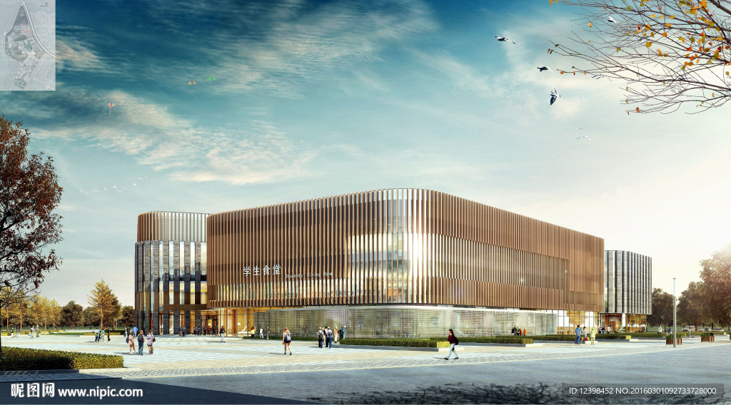 大学食堂效果图