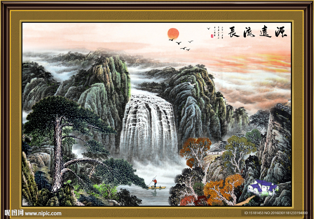 江山如此多娇 旭日东升