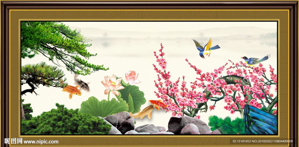 花鸟图 梅花报喜