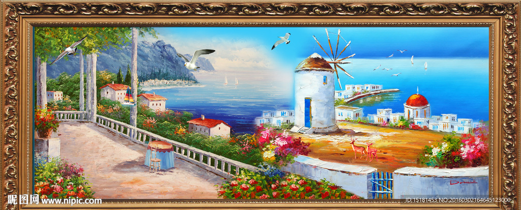 油画风景