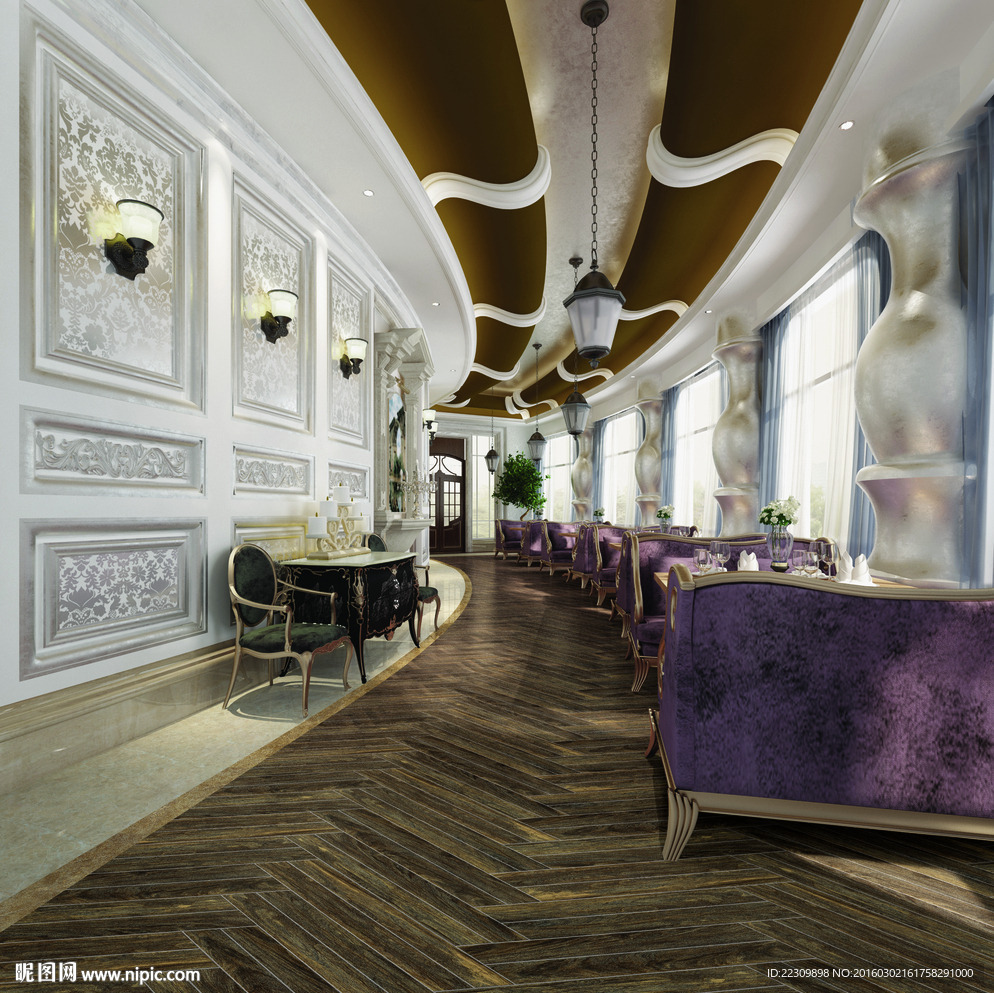 陶瓷 瓷砖 木纹砖 特写效果图