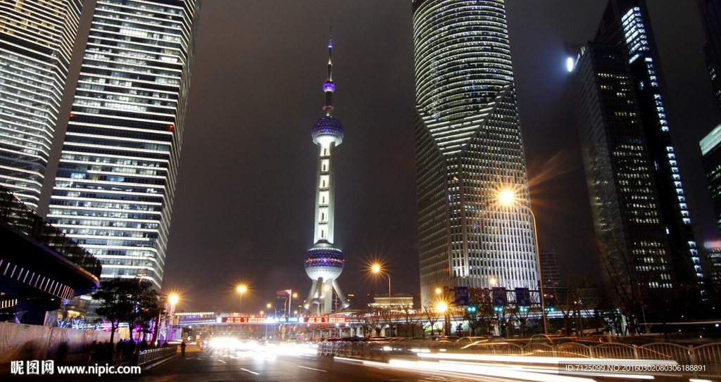 上海东方明珠浦东夜景