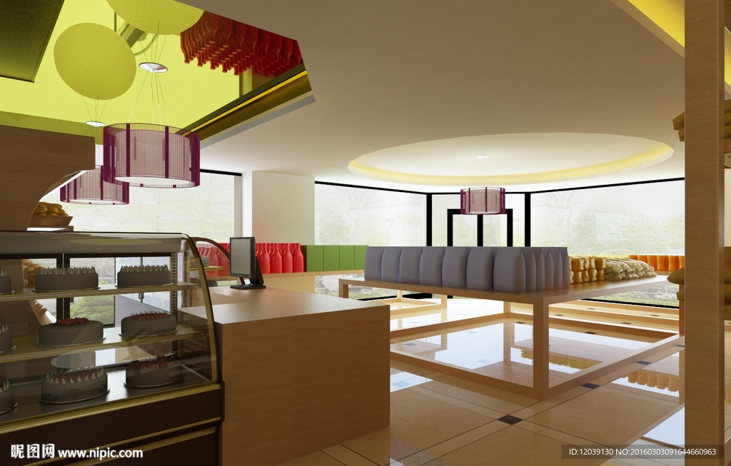 金帆蛋糕店商业空间动画