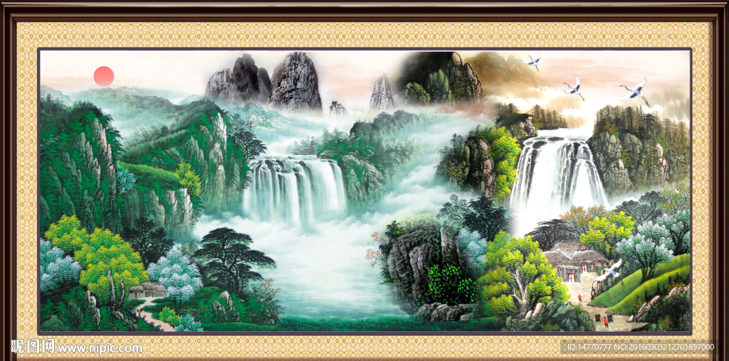 巨幅山水画