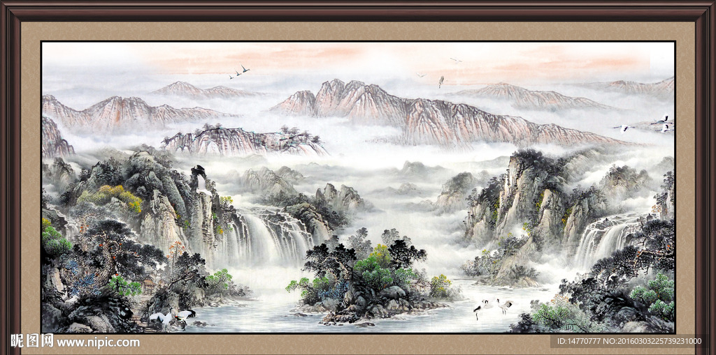 巨幅山水画