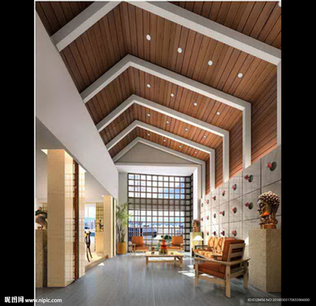 东南亚风格会议室全套模型