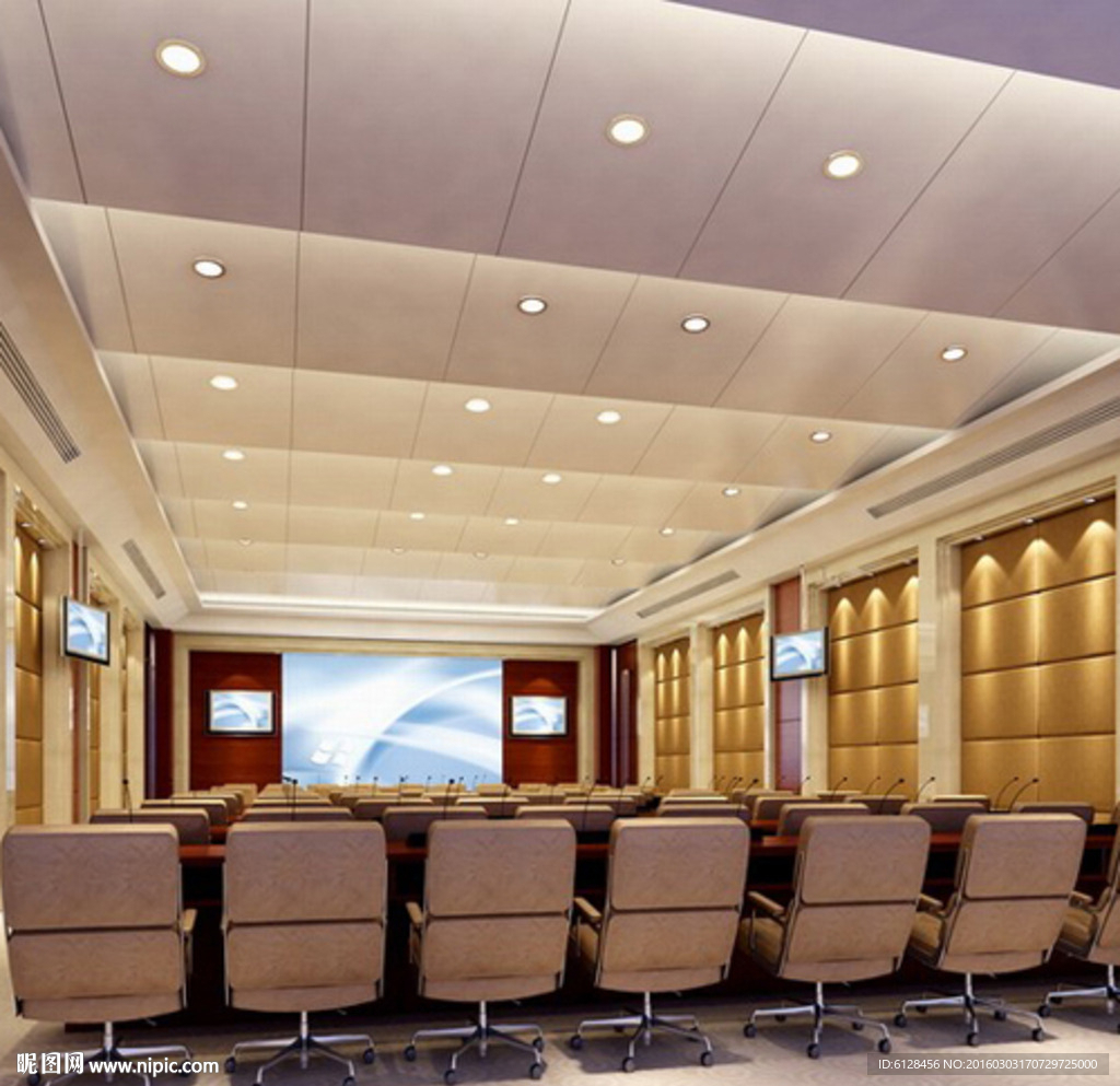 大会议室全套模型含灯光材质