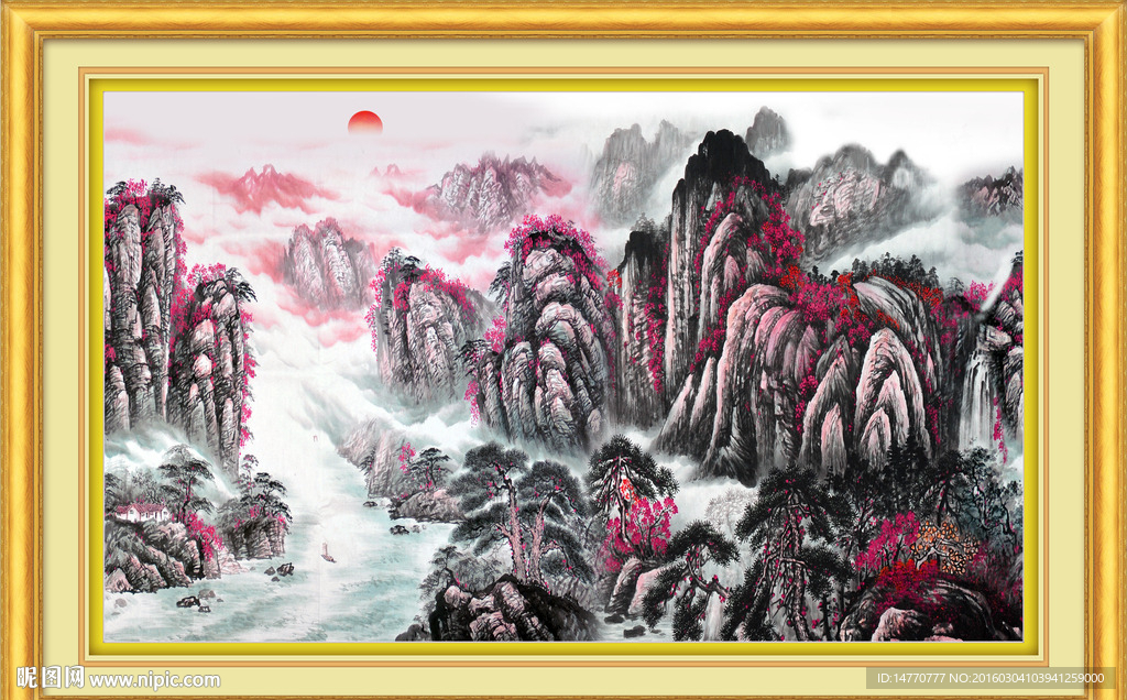 国画山水 源远流长