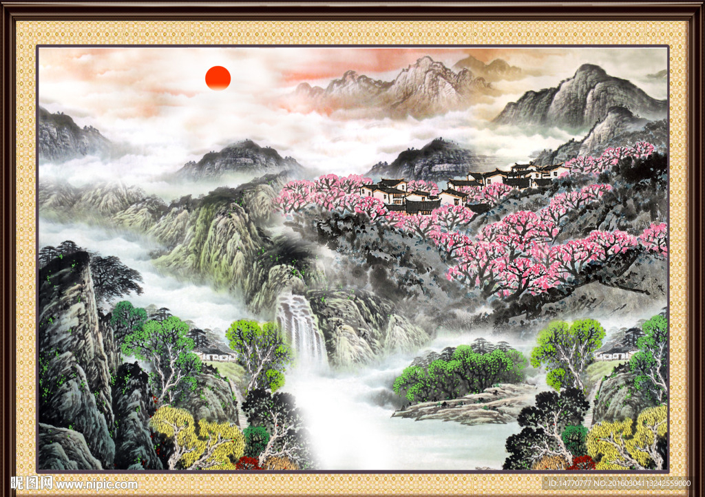 巨幅山水画