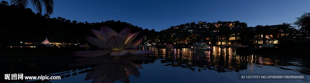 夜景山居别墅动画