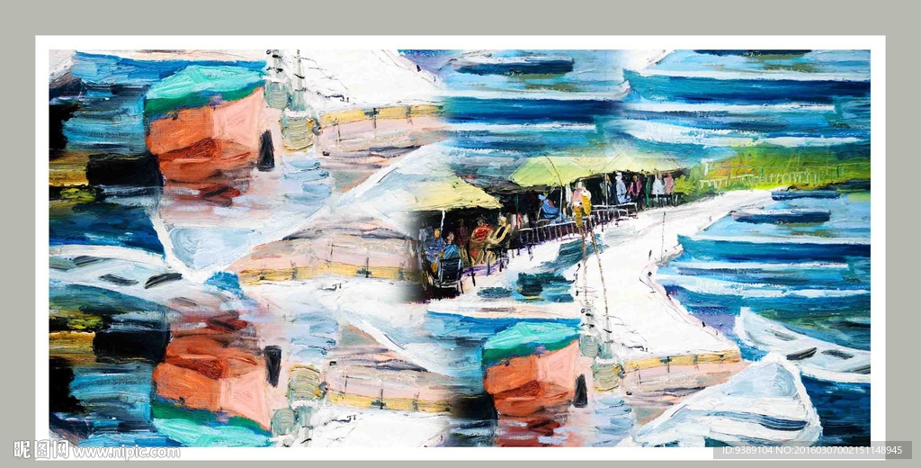 抽象油画