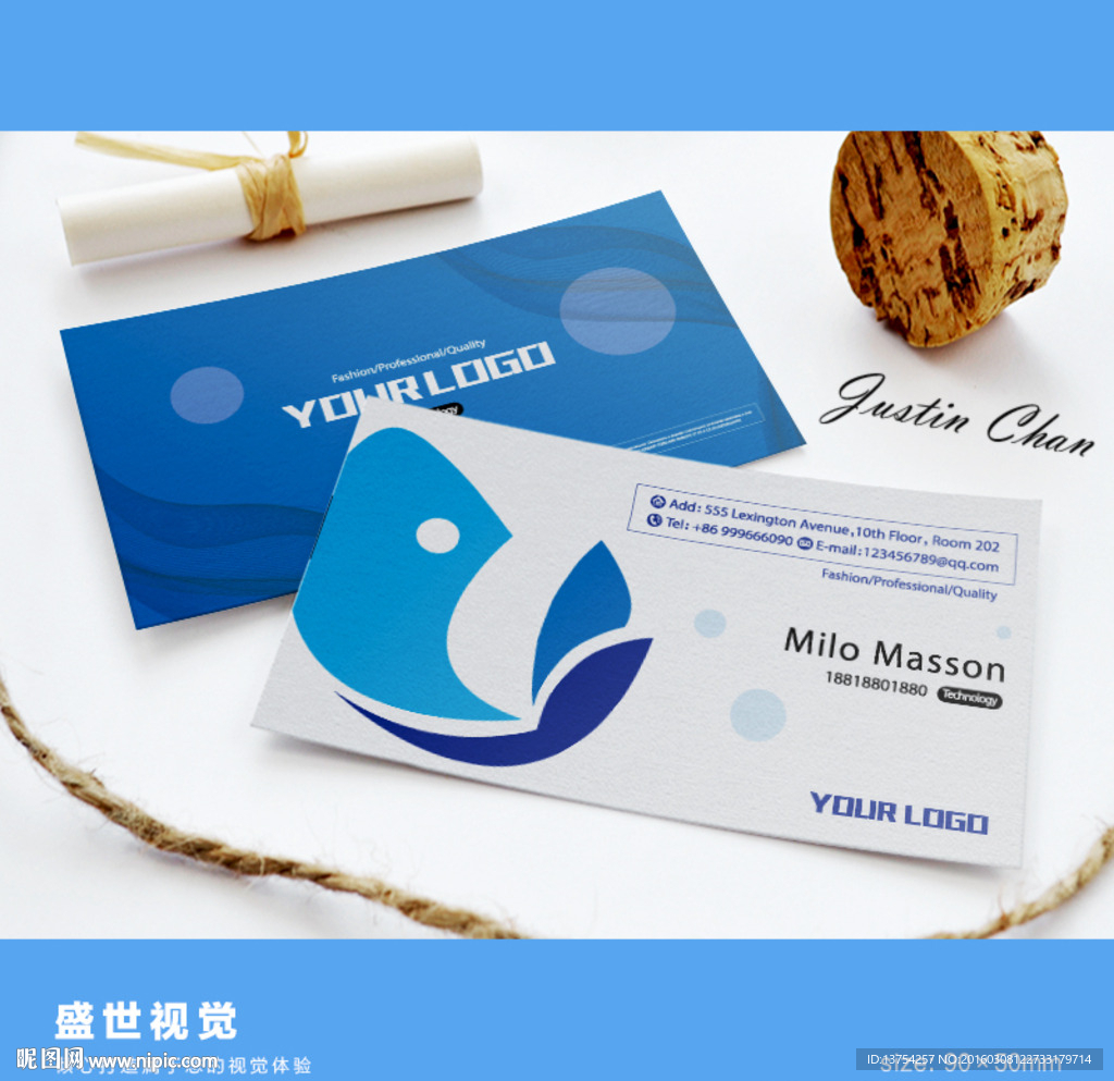 高档水族馆名片 海鲜名片