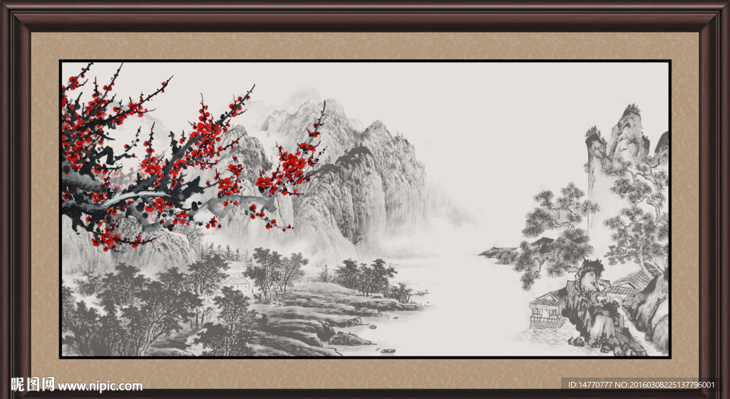 国画梅花