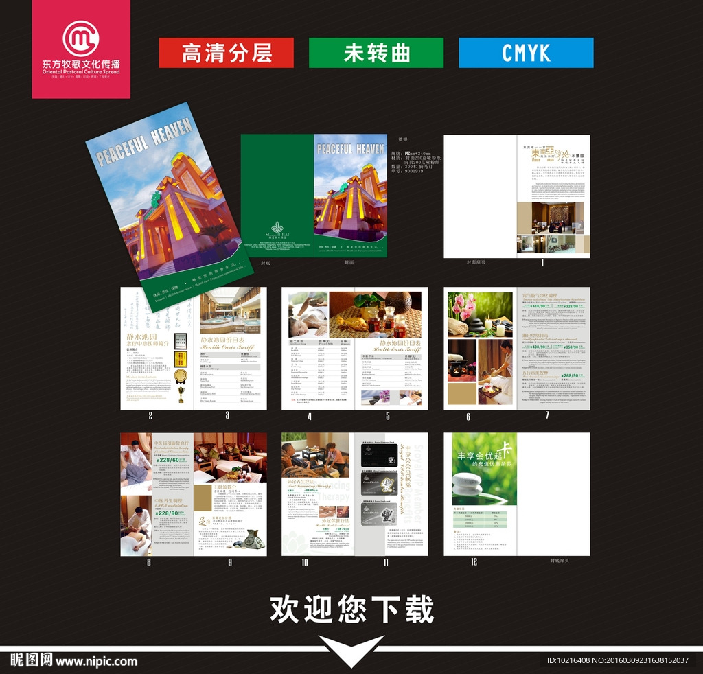 桑拿宣传册
