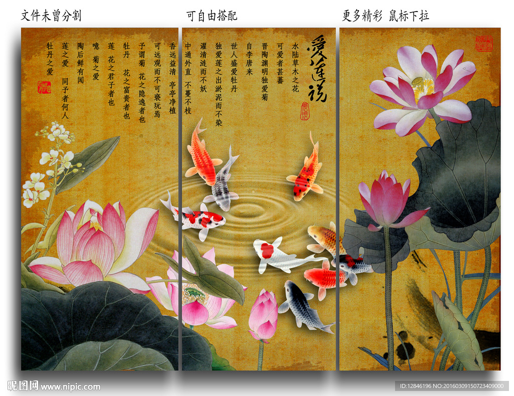 国画荷花