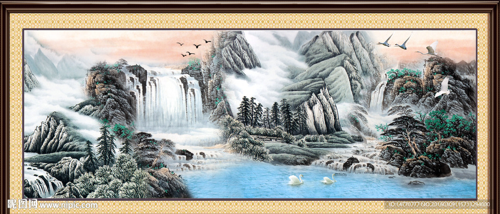 巨幅山水画