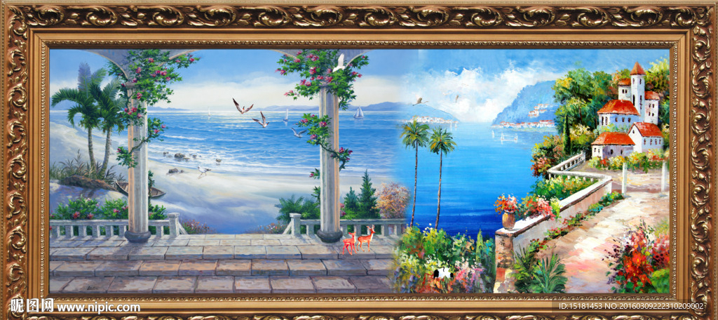 地中海油画