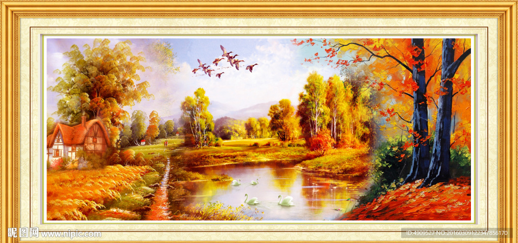 山水油画