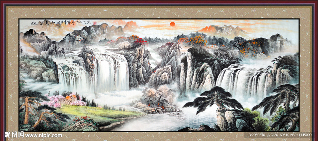 山水画 山水风景