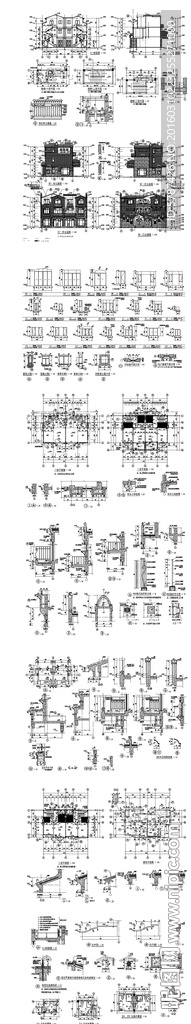 CAD别墅建筑设计图纸