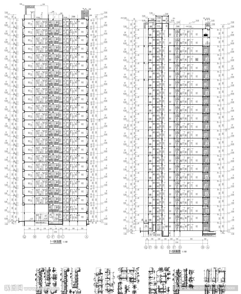 高层电梯楼盘建筑