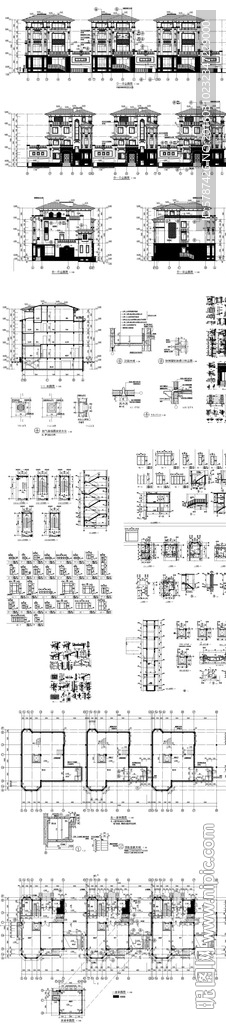 别墅建筑结构图纸