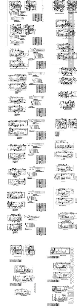 商务客房平面图纸