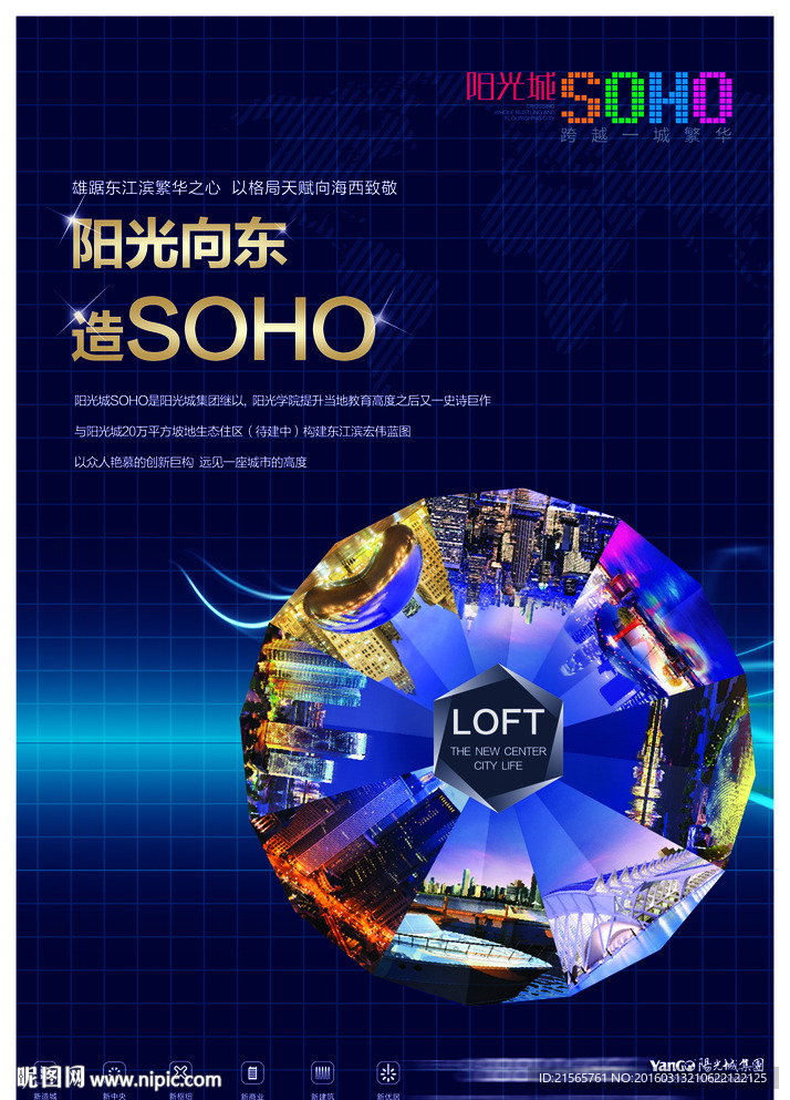 城市 报广 海报  SOHO
