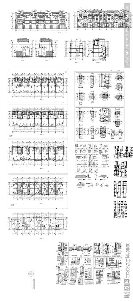 豪宅建筑施工图