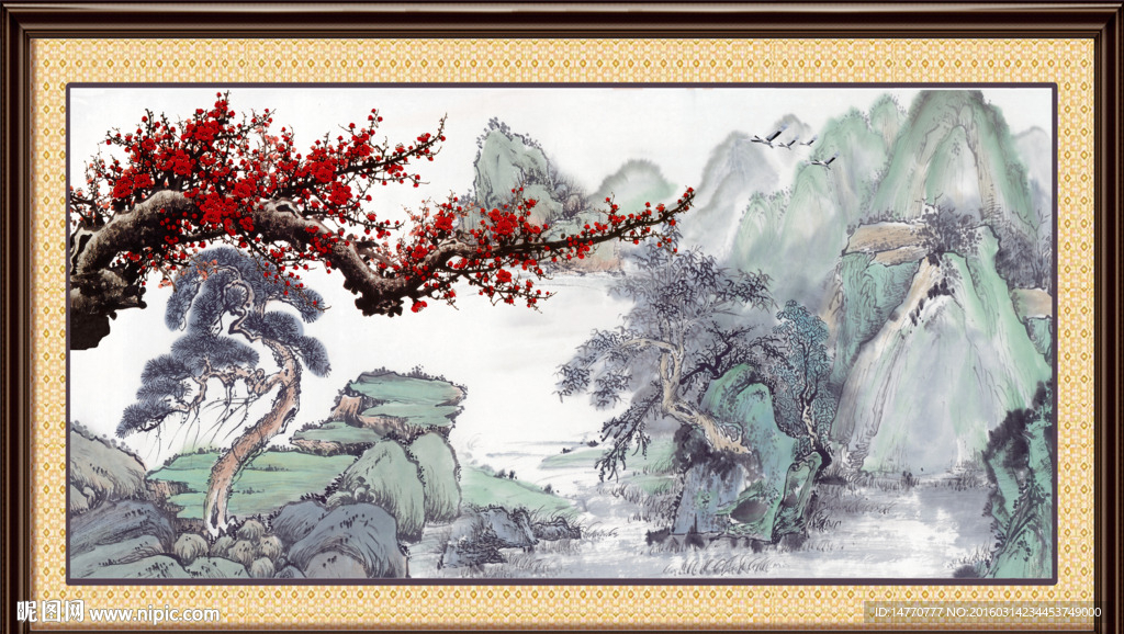 国画梅花