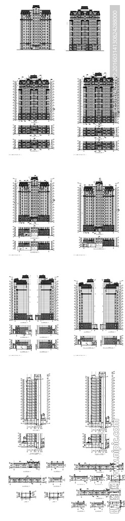 高层住宅建筑设计图纸