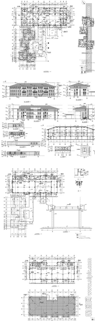 会所商业建筑设计图纸