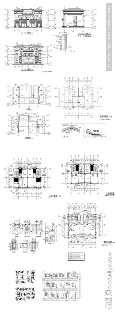 别墅豪宅建筑设计图