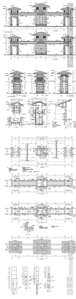 大门牌坊建筑设计